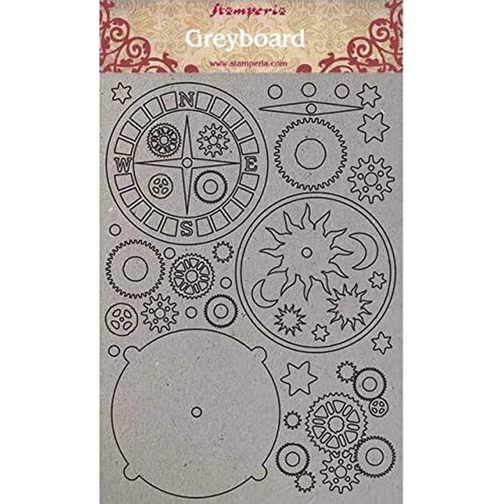 STAMPERIA INTL Stamperia-Greyboard-Arctic Antarctic, Grey, A4