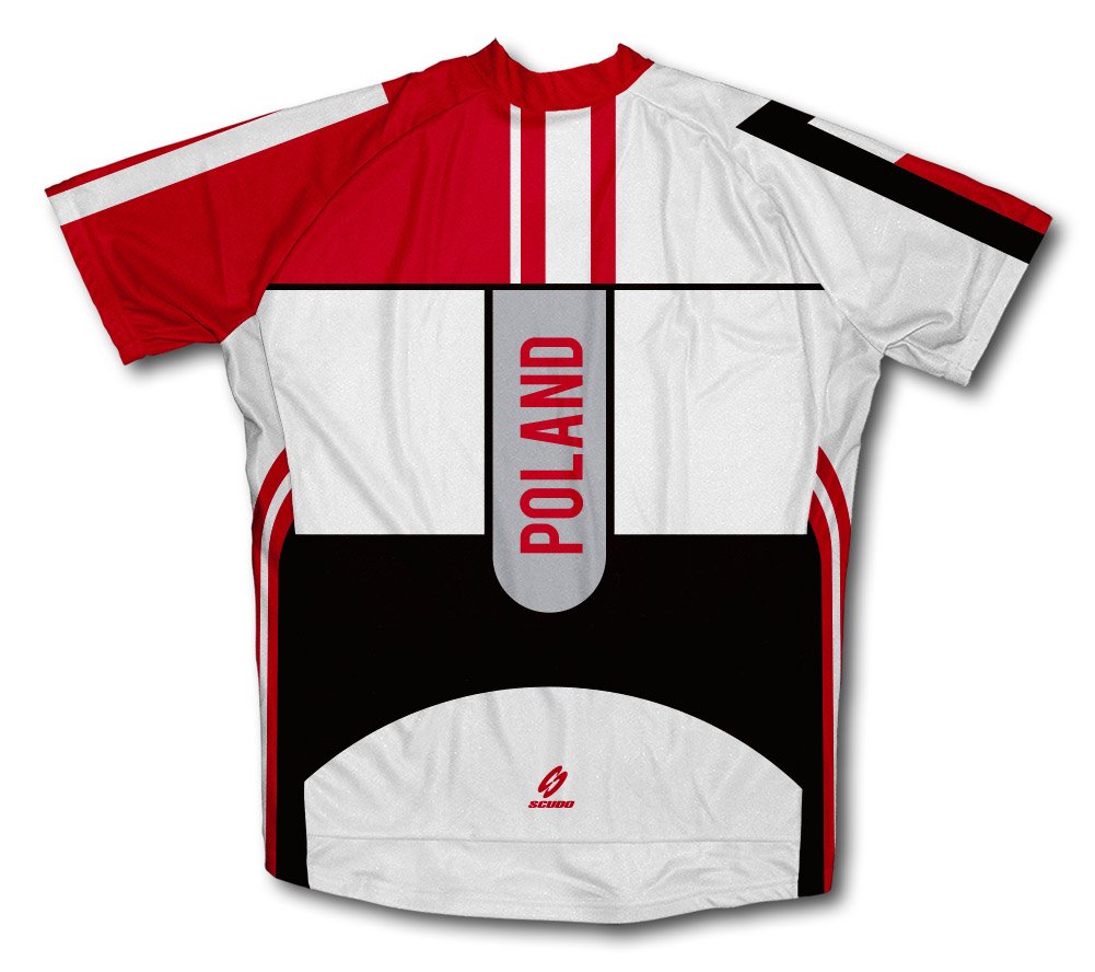 ScudoPro Poland Short Sleeve Cycling Jersey for Women - Size XL White