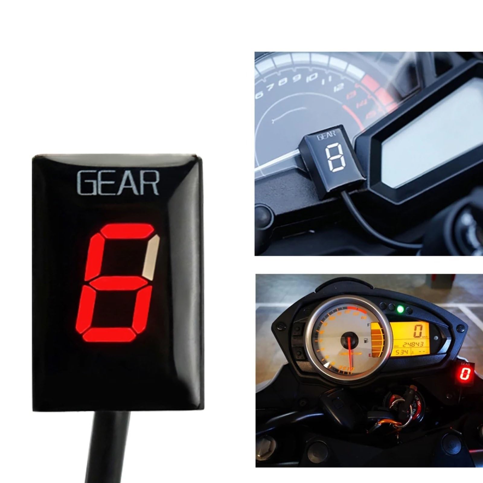 Display Cambio Moto Compatibile Con Z750 Per Z1000 2007 2008 2009 Indicatore Di Marcia Per Motocicletta Display Di Marcia Per Misuratore Di Velocità Display Digitale Accessori Per Spina ECU