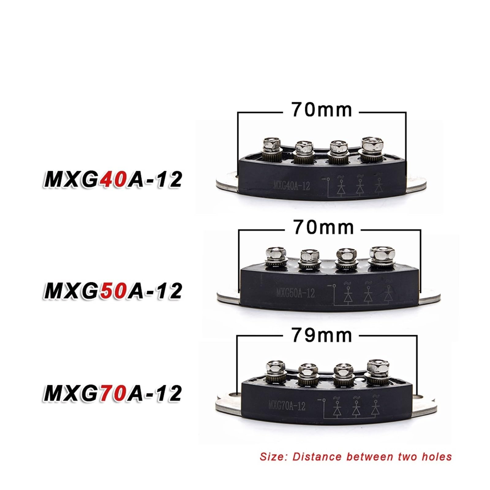 Generatore con ponte raddrizzatore rotante Una coppia di moduli a ponte raddrizzatore generatore 40A 50A 70A 90A 100a 130A(70A 79MM)