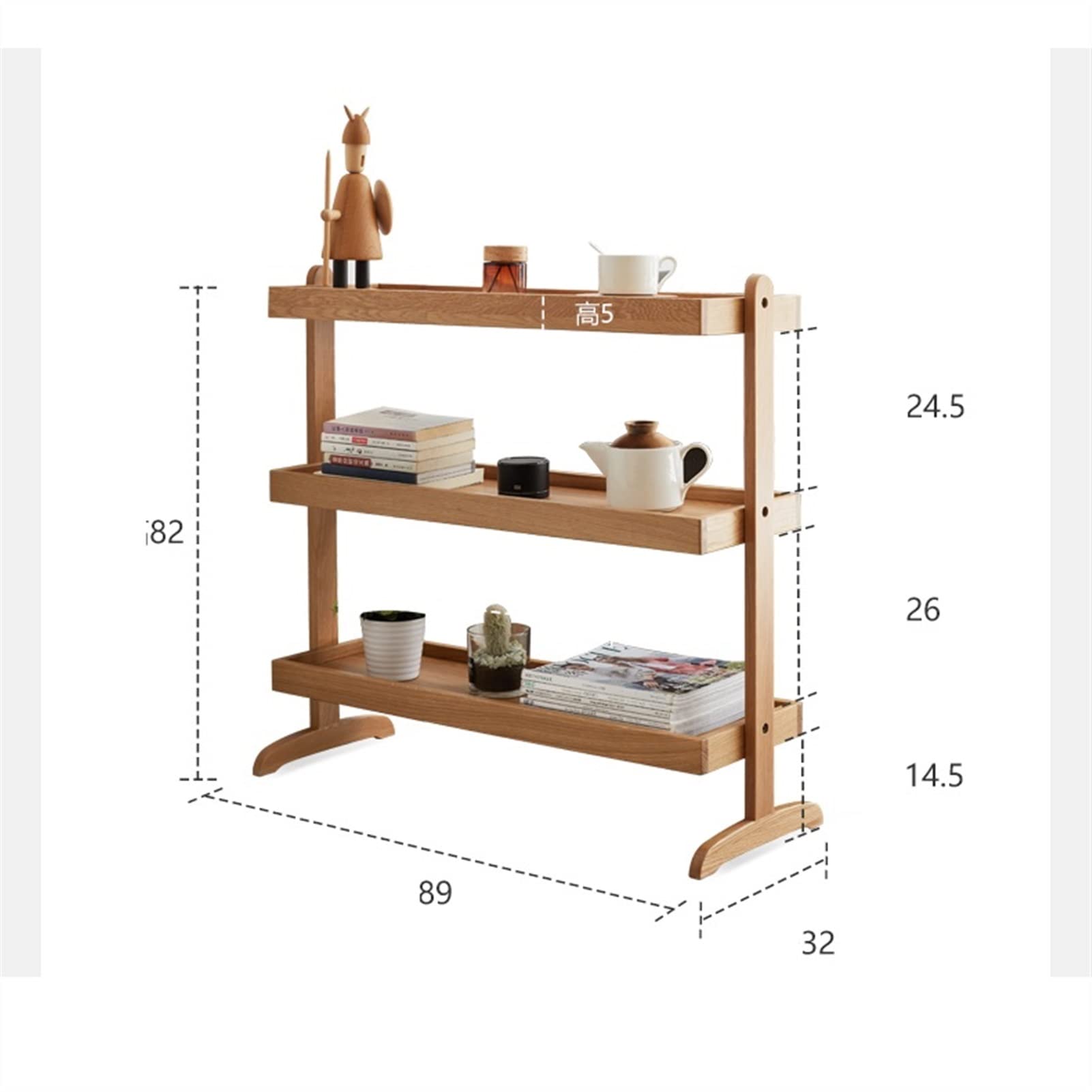 Support de fleurs en bois pour balcon, du sol au plafond, pour salon, extérieur, jardin, radis vert, support pour plantes
