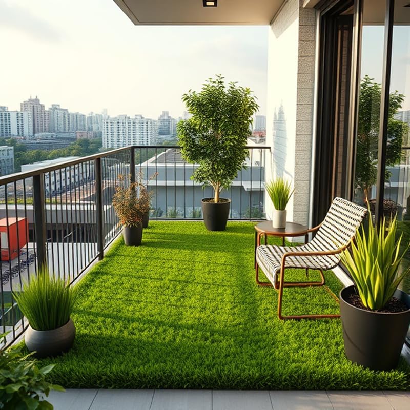 25MM Artificial Grass: Natural-Looking, Durable, and Pet-Safe Turf for Both Indoor and Outdoor Areas Size- 3.3x6 Feet-image-38