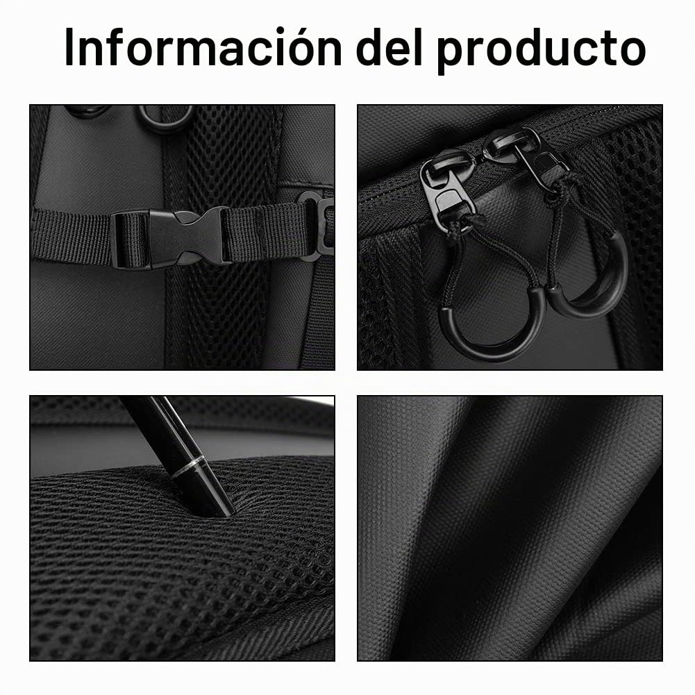 Shkalacar Mochila de Motocicleta Multifuncional, Gran Capacidad de Casco de Motocicleta Motocicleta Montar para Hombres Mujeres Mochila de Casco Impermeable