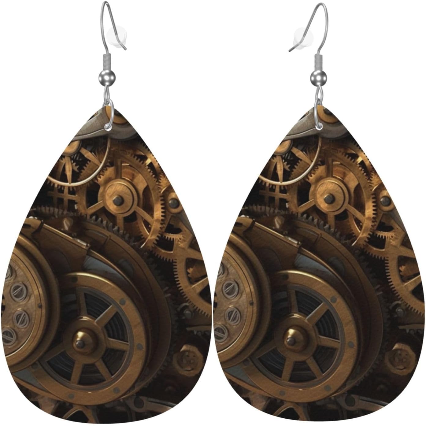 Leather Earrings for Women Teardrop Earring Dangle Drop Jewelry Accessories