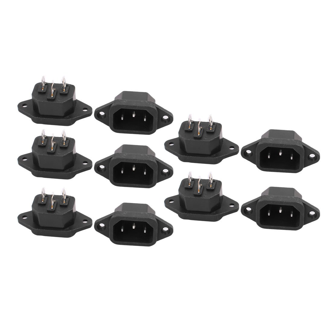 Aexit AC250V 10A Fittings SS-120B IEC AC Input Socket Switch Sound Level Copper Expansion Plugs Rhodium Power