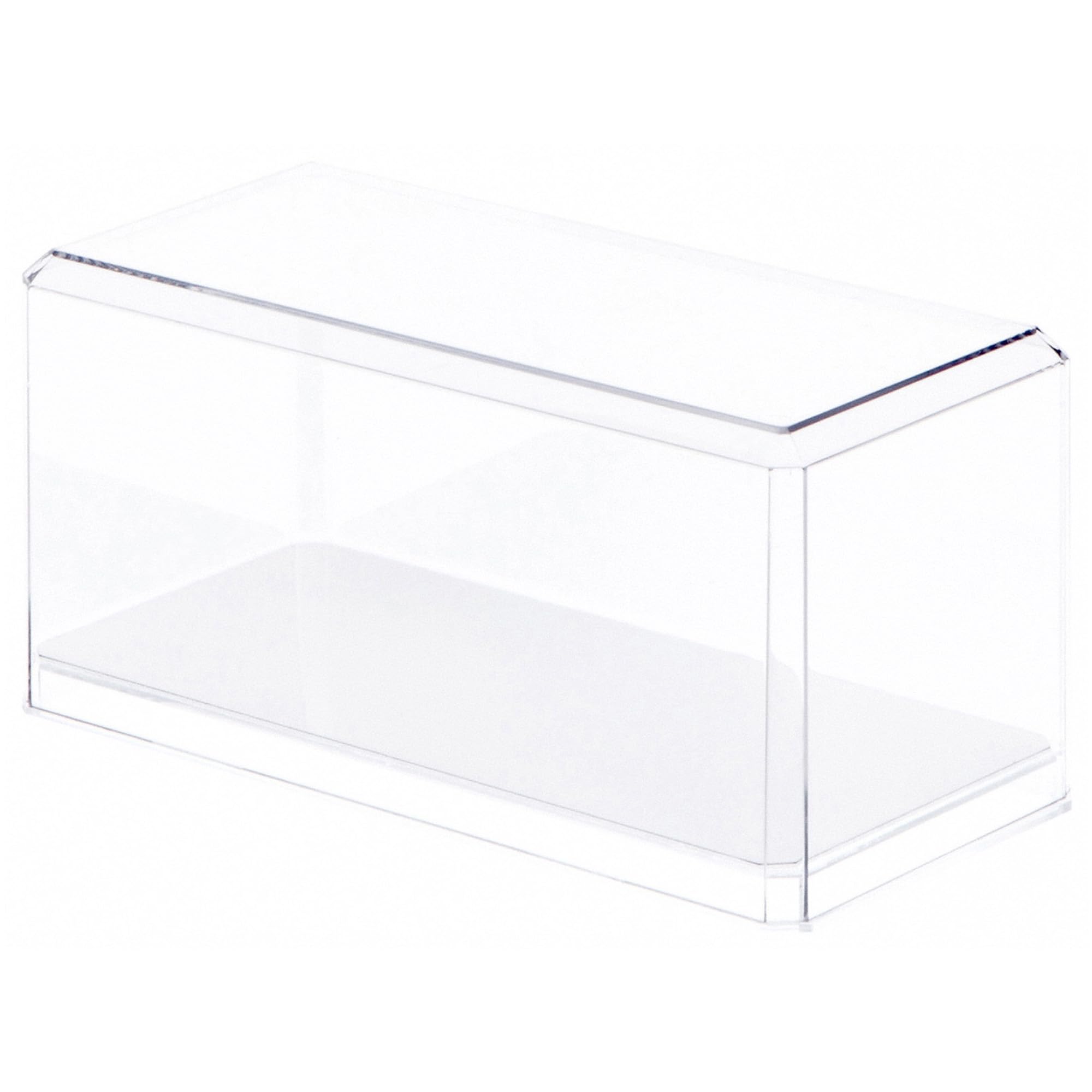 Pioneer Plastics 084CD Clear Plastic Display Case for 1:32 Scale Cars (Mirrored), 8" W x 3.75" D x 3.5" H (Mailer Box)