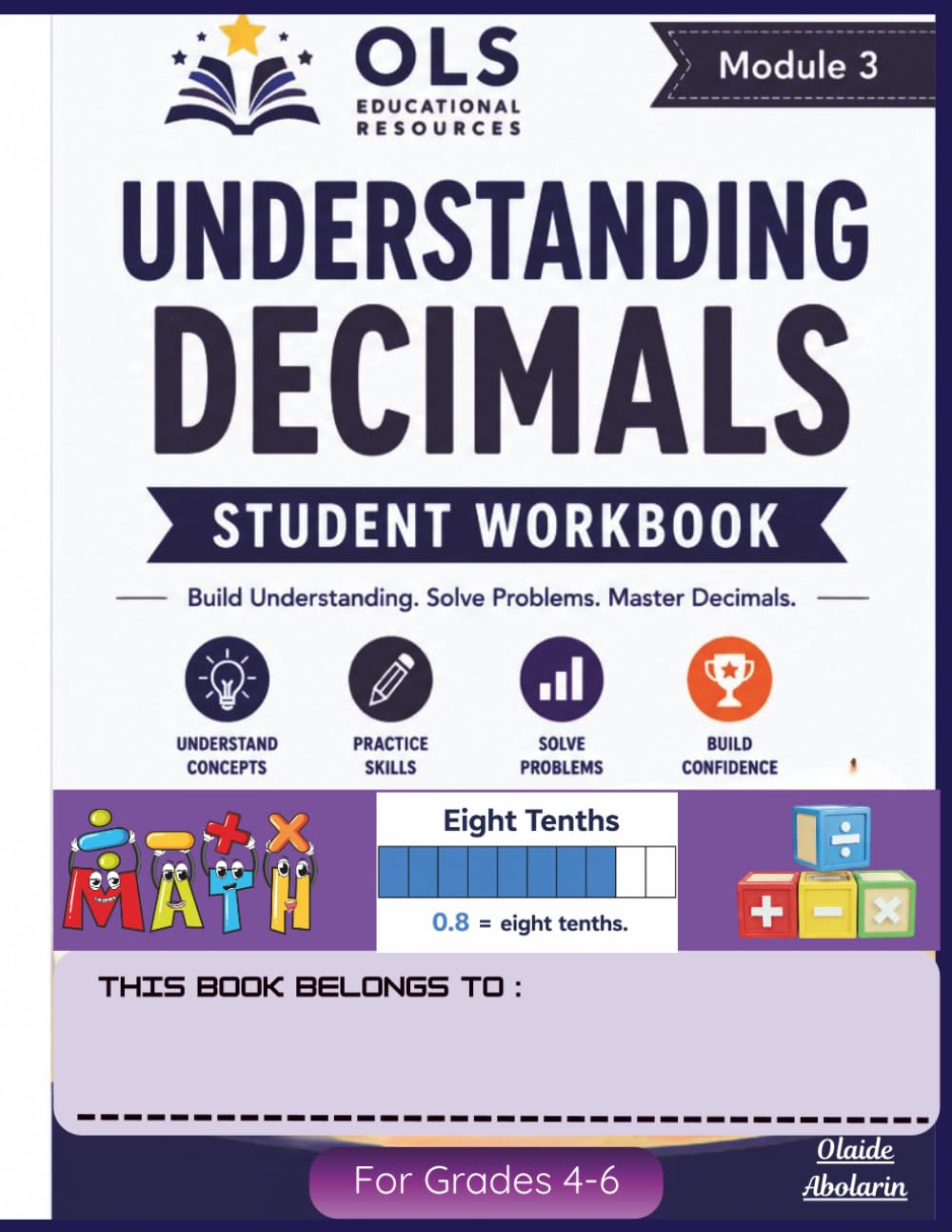 Understanding Decimals Student Workbook: Grades 4–6 Math Intervention | Comparing, Ordering, Adding, Subtracting, Multiplying & Dividing Decimals