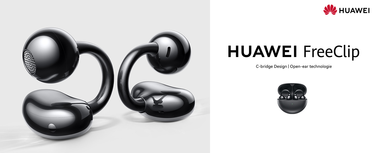 HUAWEI FreeClip, C-bridge Design for Comfort, Innovative Open-ear
