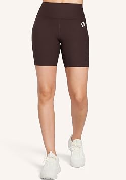 Peloton Womens Cadent 7" High-Rise Pocket Biker Shorts, Workout Shorts, Gym Shorts