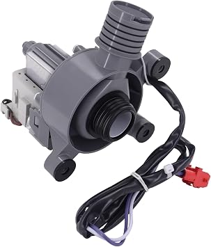 FFTW4120SW ATLMW41 Washer Drain Pump Fit for Mi-dea Fri-gdiaire Hai-er HLTW600AXW CTW41N1AW MLV41N1AWW MLV45N1BWW MLV45N1BWWC MLV45N3BMG MLV45N3BWW FFTW4120SW0 FFTW4120SW1 CLAWI47W CTW45N1AW CTW45N2AW