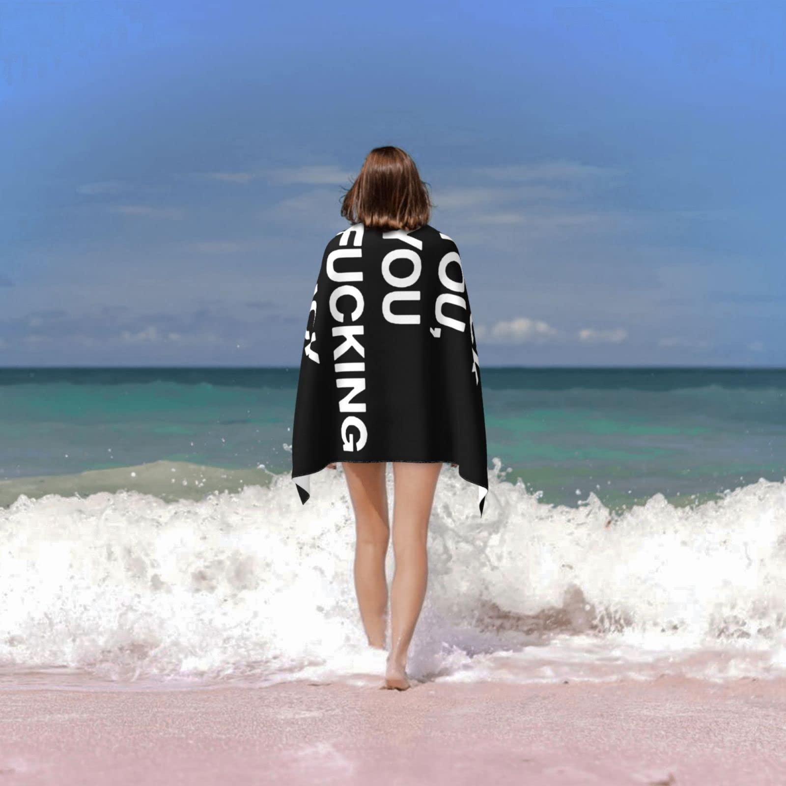 Amazon.com: BUECDHYEI Fuck You You Fucking Fuck Beach Towel