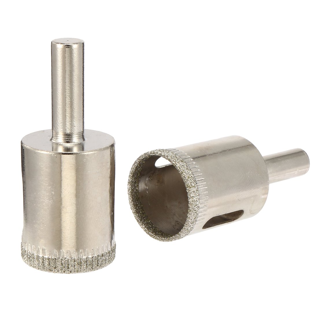 Aexit 2Pcs 24mm Hole Saws & Accessories Diamond Particles Coating Tip Hole Saw Drill Bit Hole Saw Sets for Glass