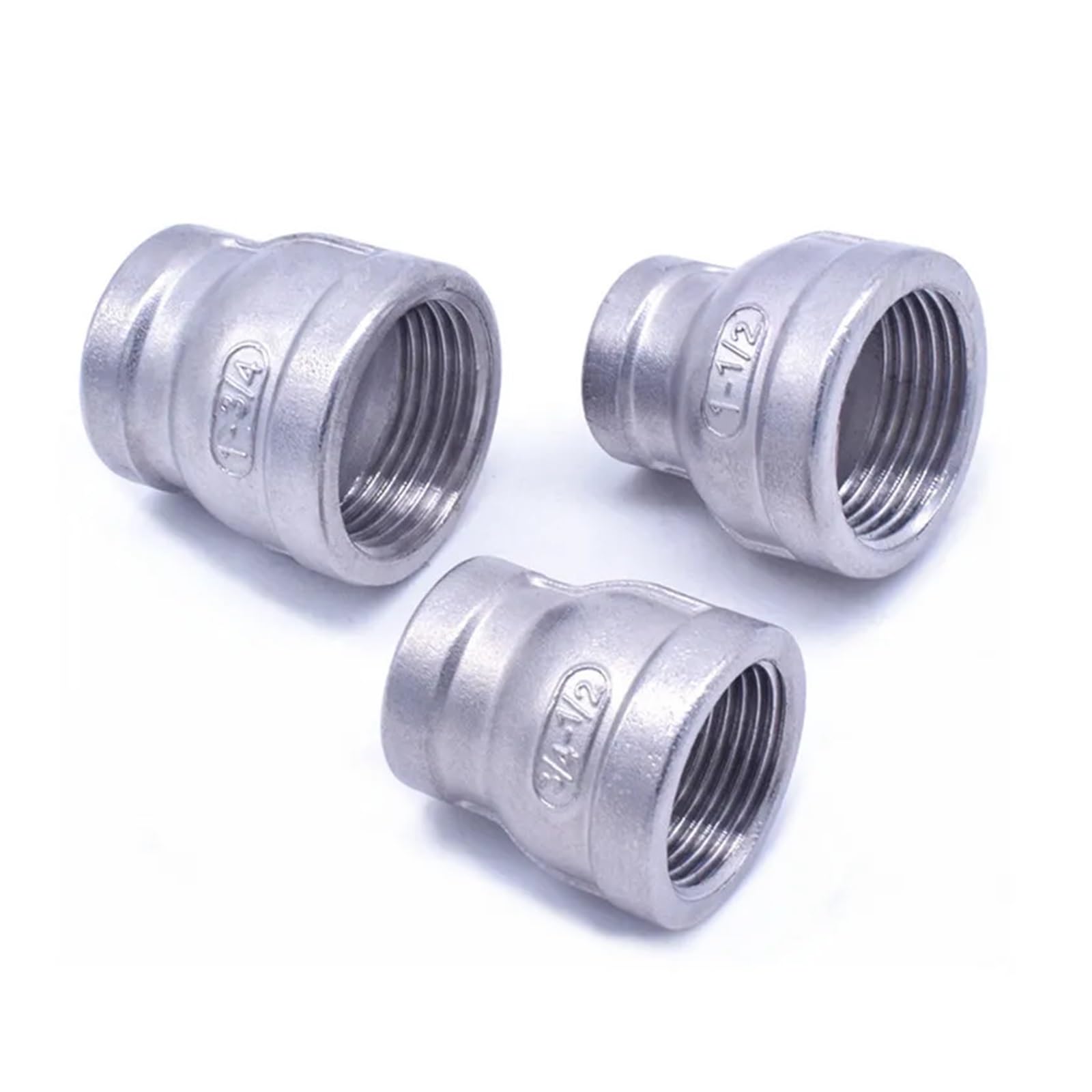 Jieyuzyuo 1 Piece Stainless Steel 304 Pipe Fitting Connector Adpater/1 Piece/Dn20 To Dn10