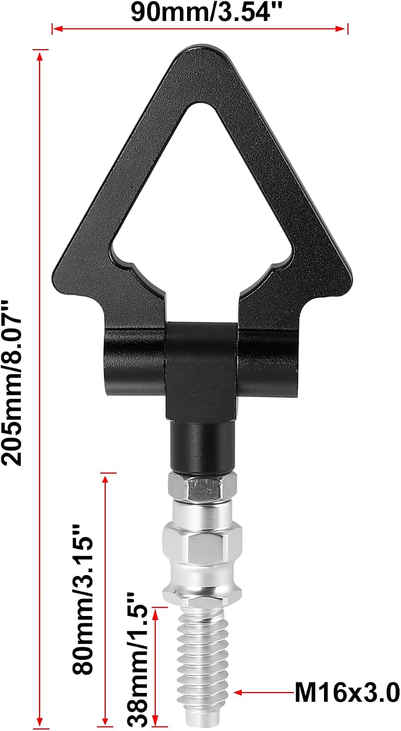 X AUTOHAUX Rear Bumper Screw Tow Hook Trailer Ring for BMW 3 Series Black image 3