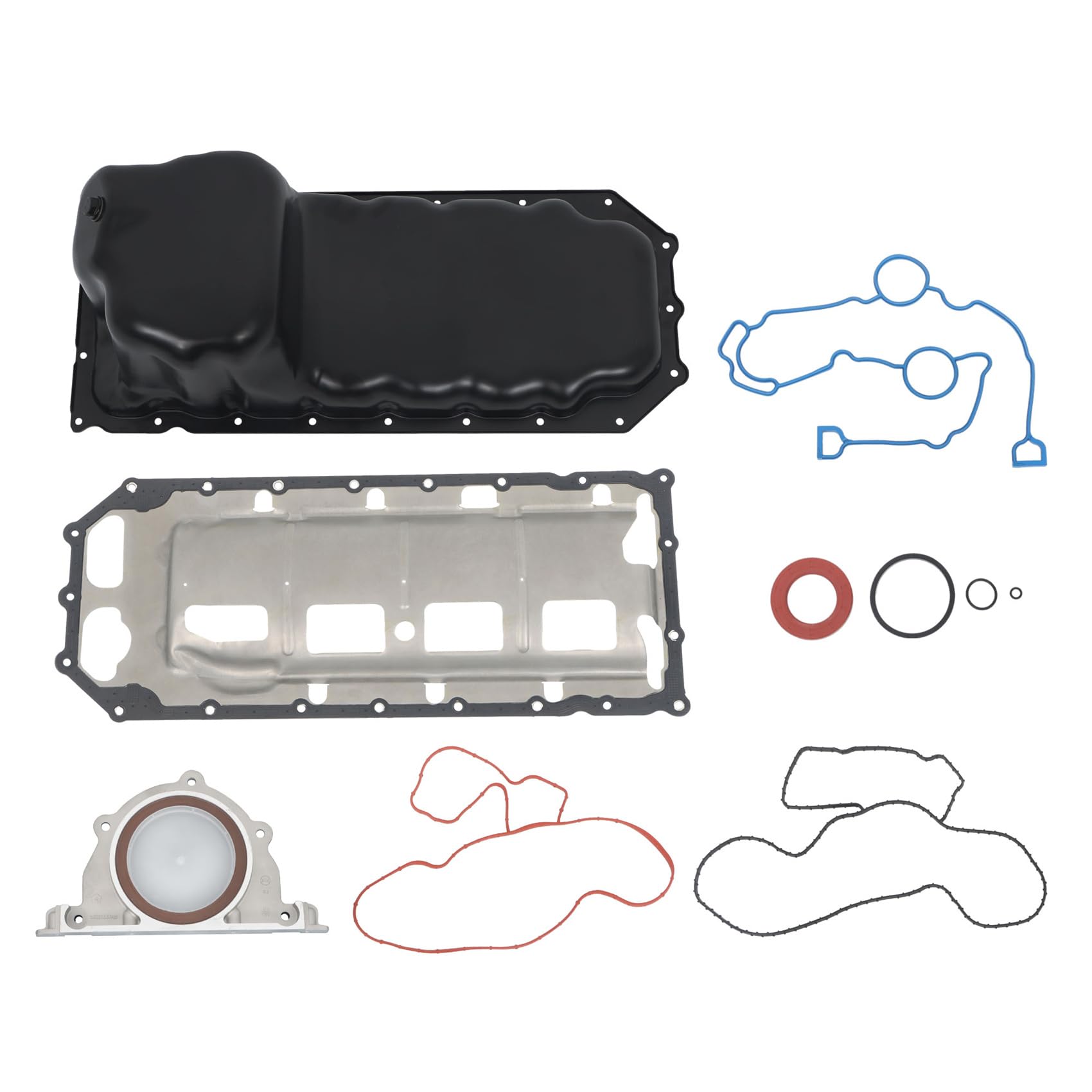 labwork Engine Oil Pan with Lower Gasket Set Replacement for Ram 1500 2500 3500 5.7L V8 264-260 CRP34A