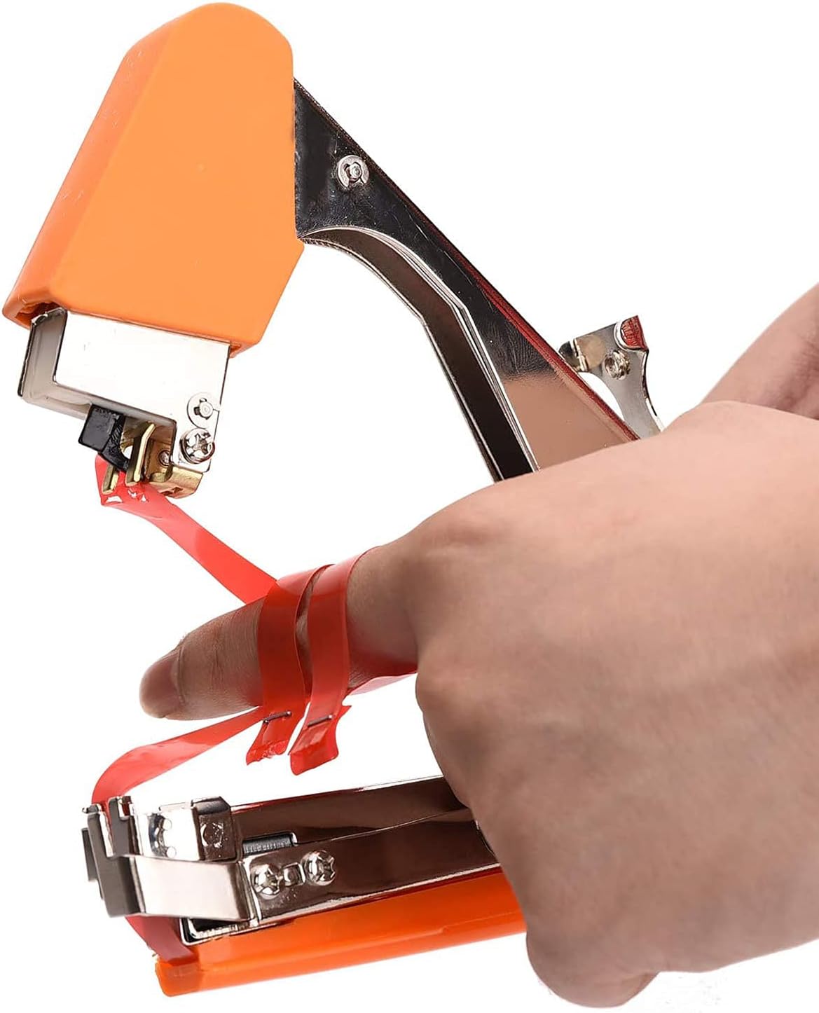 Plant Tying Machine, Gardening Tools Flower Tape Taping Tools, Tapetool Machine, Gardening Gadgets Garden Claw Tool Garden Hand Tools for Vegetable, Grape, Tomato, Cucumber (Yellow)