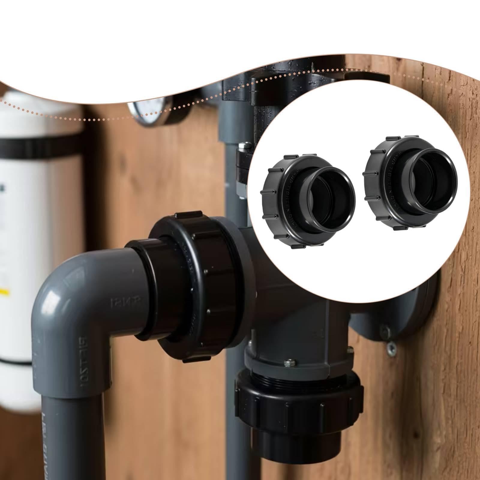 Perfeclan 270100 Adaptador válvula para Piscina, filtrado, fácil instalación, Accesorios, Piezas Profesionales Resistentes al Desgaste, Repuesto PVC para, 2 Juegos