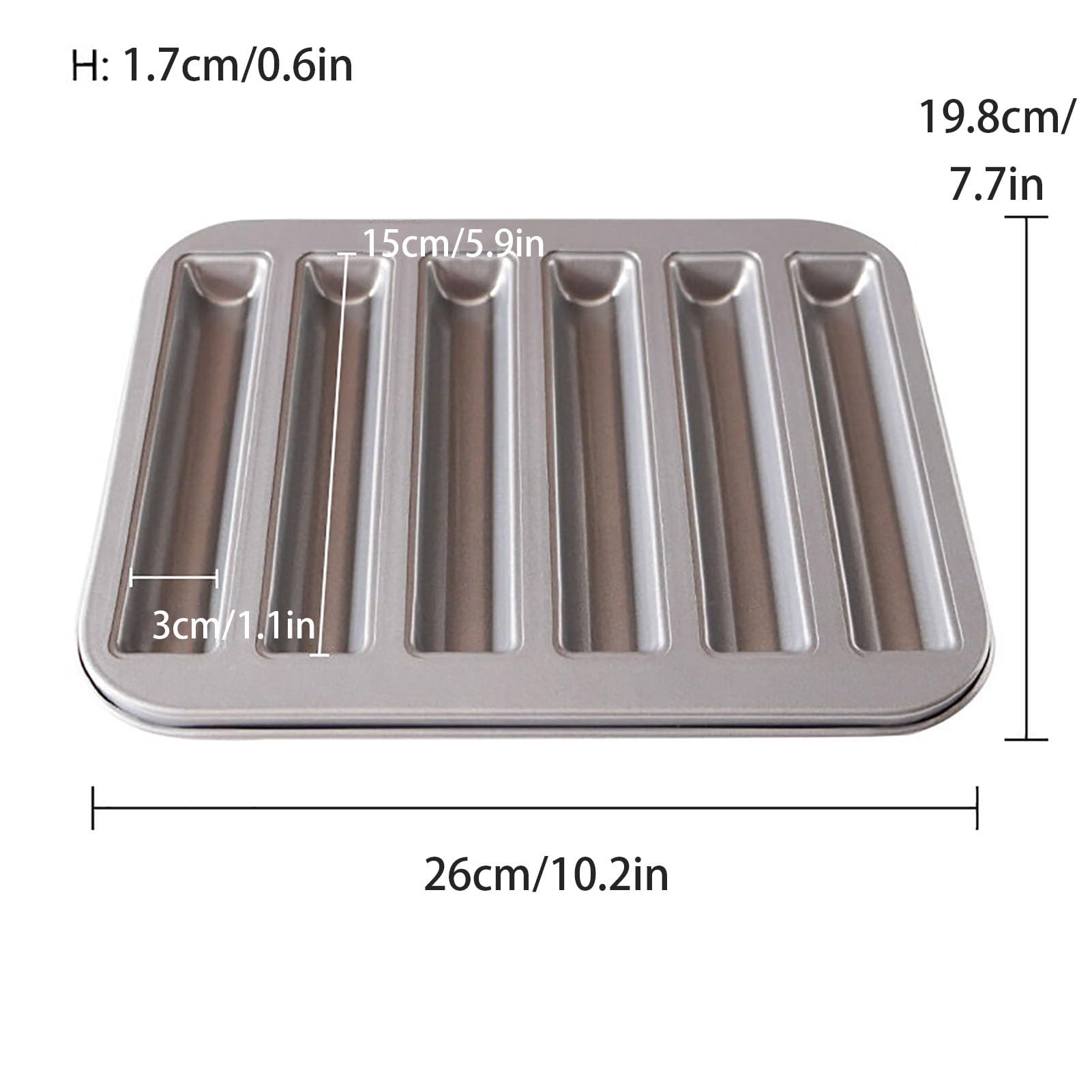 Molde Magdalenas Horno De Cocina Moldes Multifuncionales Muffin Tray Antiadherentes Y Fáciles De Desmoldar Bandeja Para Hornear Brownie De Acero Al Carbono(12 grids)