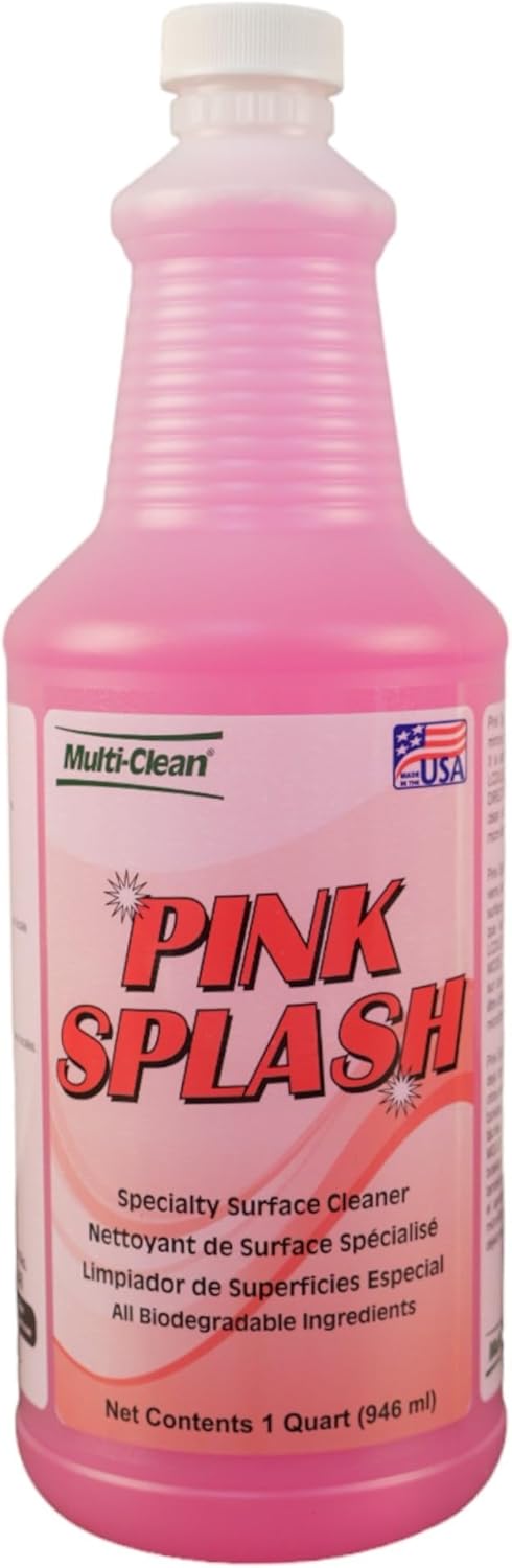 Pink Splash Glass Cleaner and Multi-Surface Cleaner, 32 oz, 6 pk