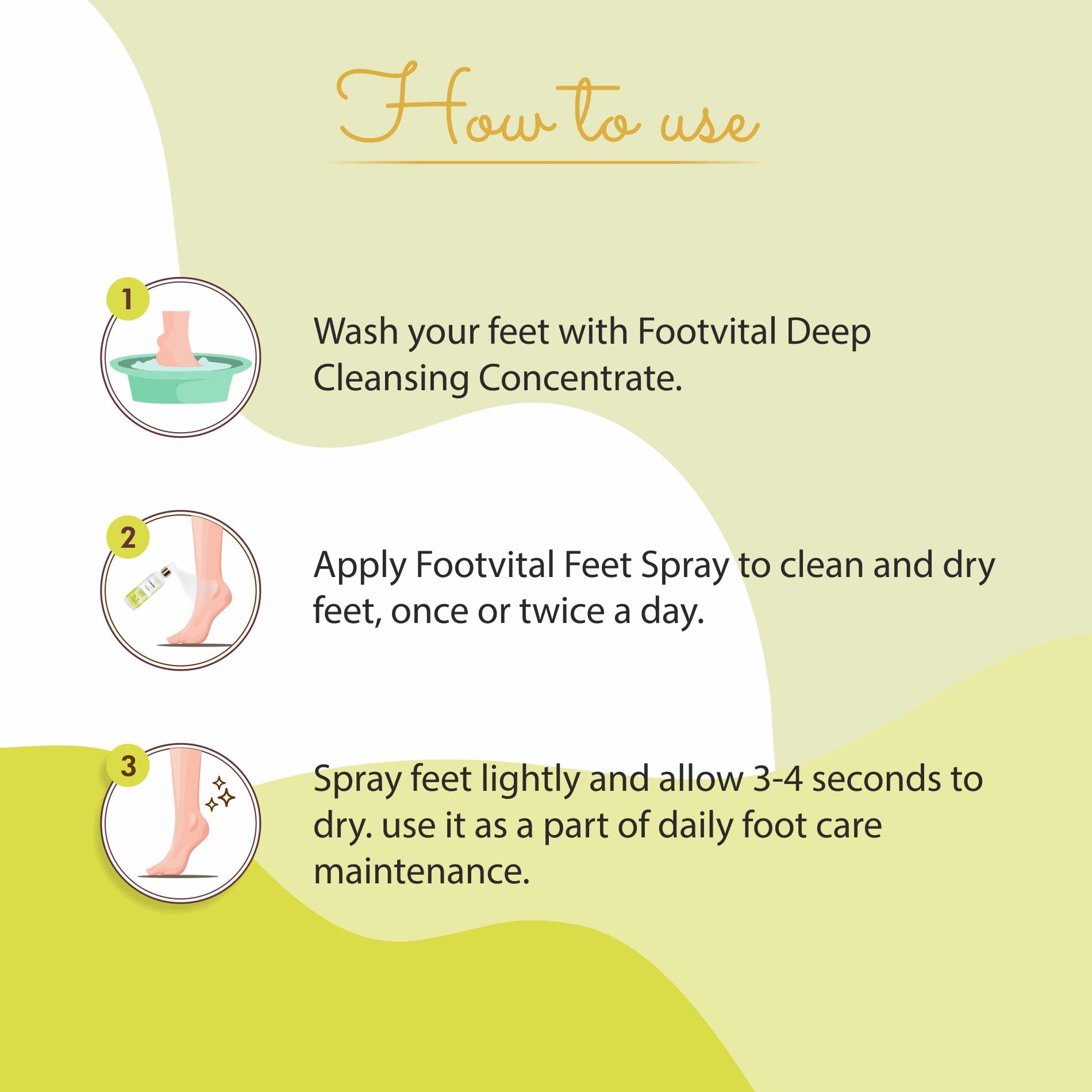 Footvital Feet Spray for 24x7 Odor Protection from Smelly feet with Peppermint & Patchouli Oil, Eliminates Foot Sweat & Odour Causing Bacteria, Instant Foot Odour Neutralizer Fresh fragrance-100 ML 4