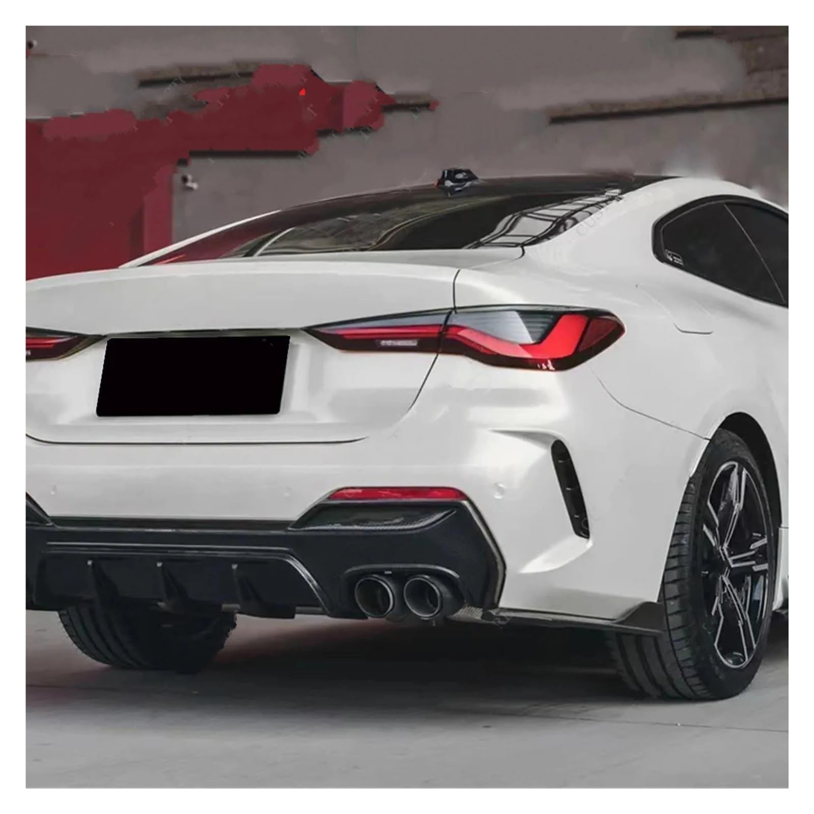 Gonne Laterali Splitter Laterali Paraurti Posteriore Per BMW G22 G22 Sport 430i 430d 430i M440d M440i 2020-2024 2DR Diffusore Paraurti Posteriore Minigonne Bodykit Splitter