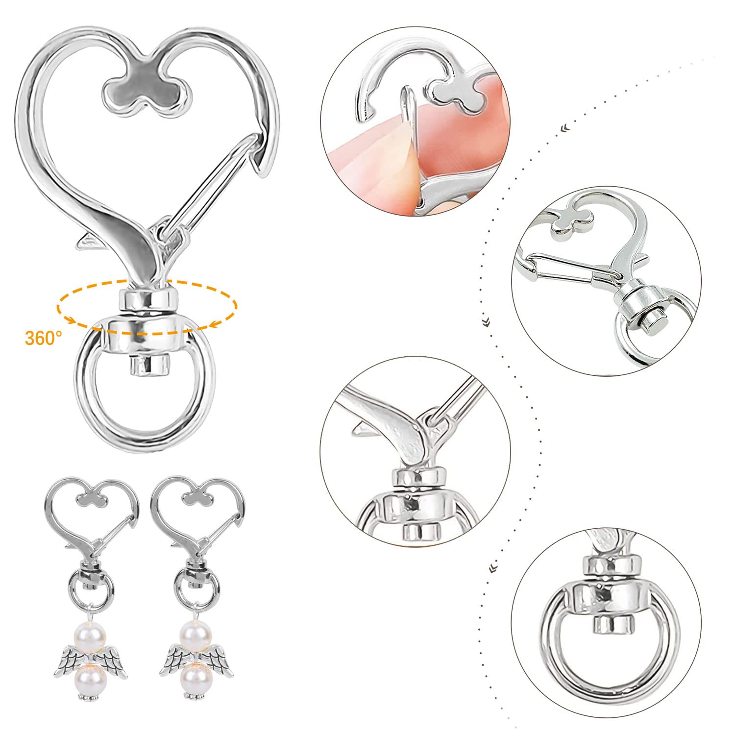 Portachiavi, Gancio Per Portachiavi, Moschettone Portachiavi, Attacco