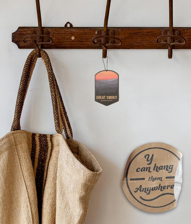 Image of Outdoor Adventure Car Air Freshener 3 Pack Scented With Premium Oils By Fresh Fresheners (Great Smoky Mountains National Park)
