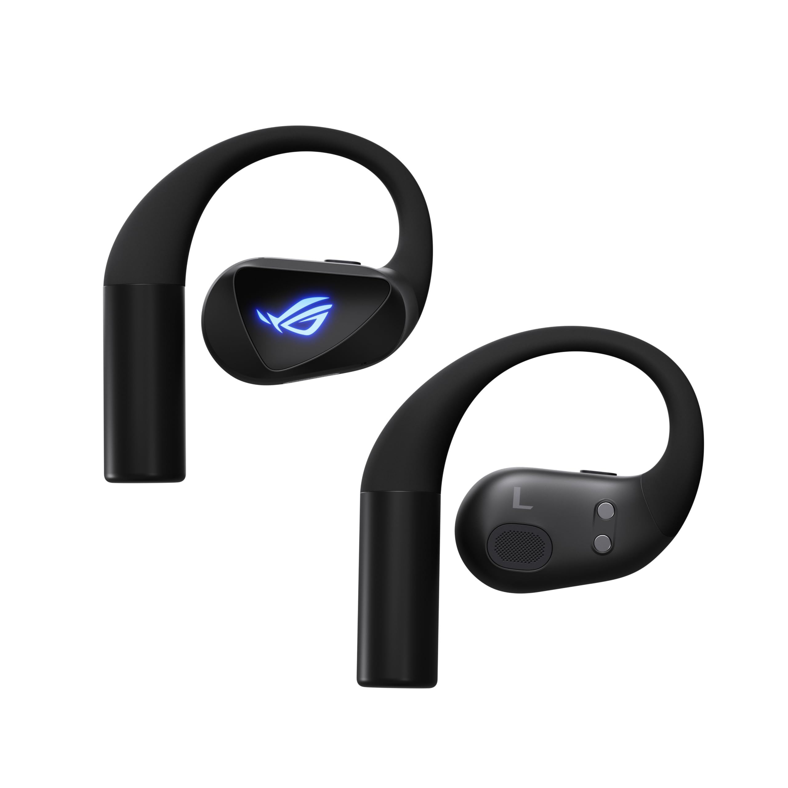 ASUS ROG Cetra Open Wireless Gaming Earbuds Kopfhörer | Dual-Mode-Bluetooth, ROG SpeedNova 2,4-GHz, offenes Ohrdesign, abnehmbares Nackenband, Quad-Mic mit AI Noise Cancellation