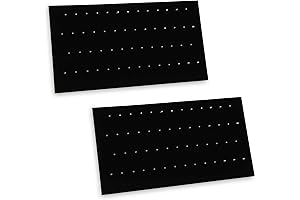 MOOCA 54 Clip Pendant/Body Jewelry Showcase Display Pad with Built-in Easel