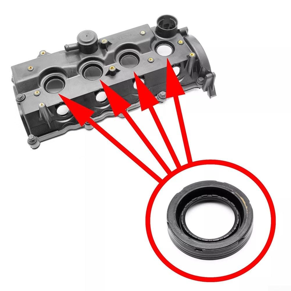 Kit di riparazione coprivalvole, 8 pezzi, per Opel, per Opel Astra H J Corsa D, per MERIVA Zafira B, sostituisce 5607251 98001142 55573764 98014752, set di guarnizioni in ABS nero