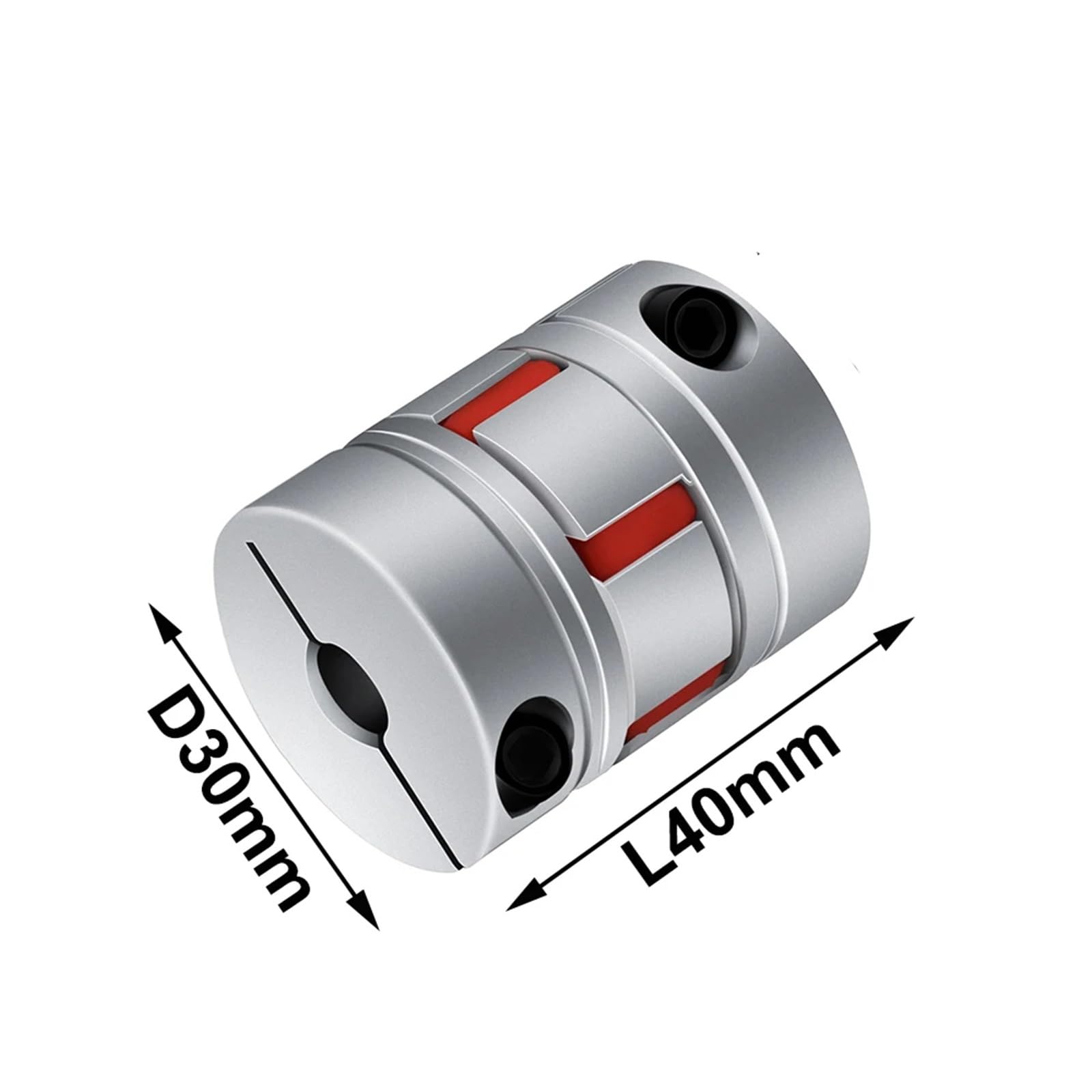 Giunto flessibile a morsetto LM D30L40, giunto a ganascia CNC, dimensioni albero D30 L40, coppie da 8/10/12/14/16 mm, 1 pezzo(10x16)