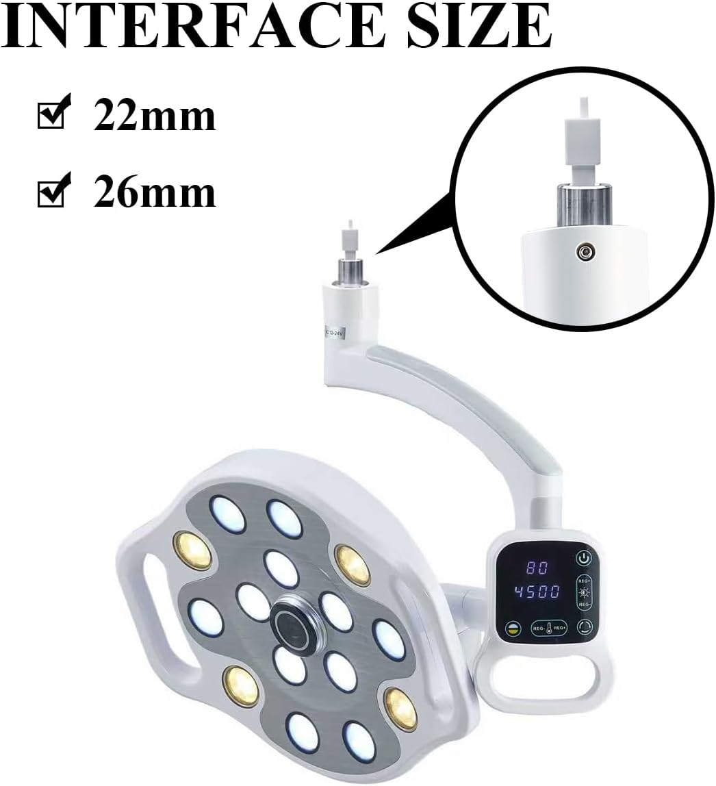 15 PCS LED Lens Exam Lamp with HD Camera & Video Recording Adjusted Illumination （Floor-Standing）