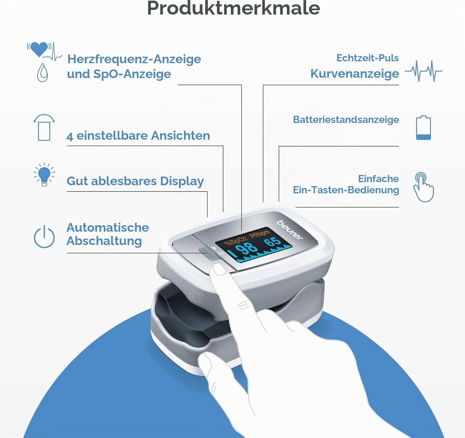 BEURER Fingerpulsoximeter PO 30