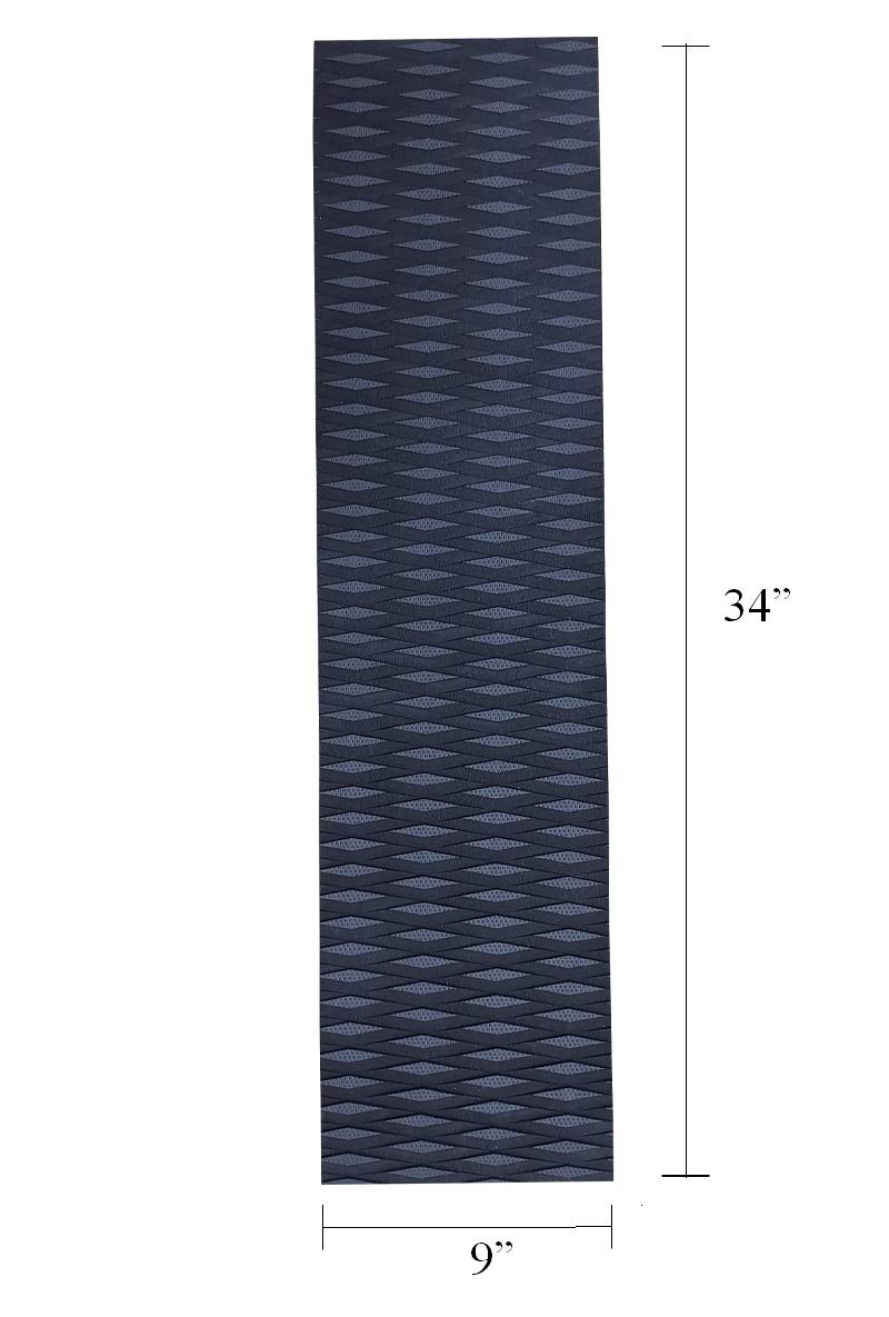 Foammaker Universal (34in x 9in) DIY Traction Non-Slip Grip Mat Pad, Versatile and Trimmable Sheet of EVA for SUP, Boat Decks, Kayaks, Surfboards, Standup Paddle Boards, Skimboards and More (Black)