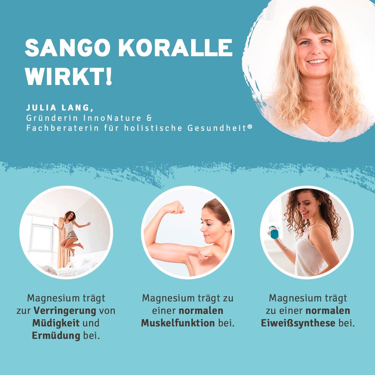 InnoNature Sango Meereskoralle Kapseln | natürliches Magnesium und Calcium aus der Sango Meereskoralle | 90 Kapseln, 678 mg Calcium, 339 mg Magnesium, laborgeprüft, vegan & hergestellt in DE