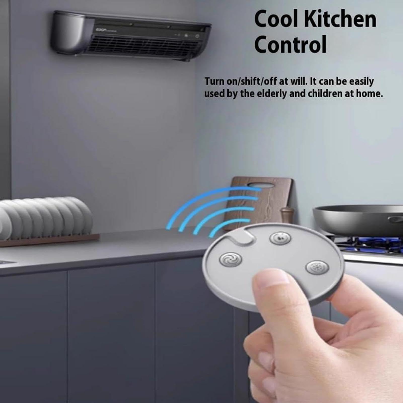 Condizionatore Portatile Con Ricarica Wireless, Unità Climatizzazione Montata A Parete Con Telecomando, Batteria 6000 MAh, Raffreddamento Rapido In 30 Secondi Per Campeggio, Ufficio, Camera Da Lettos