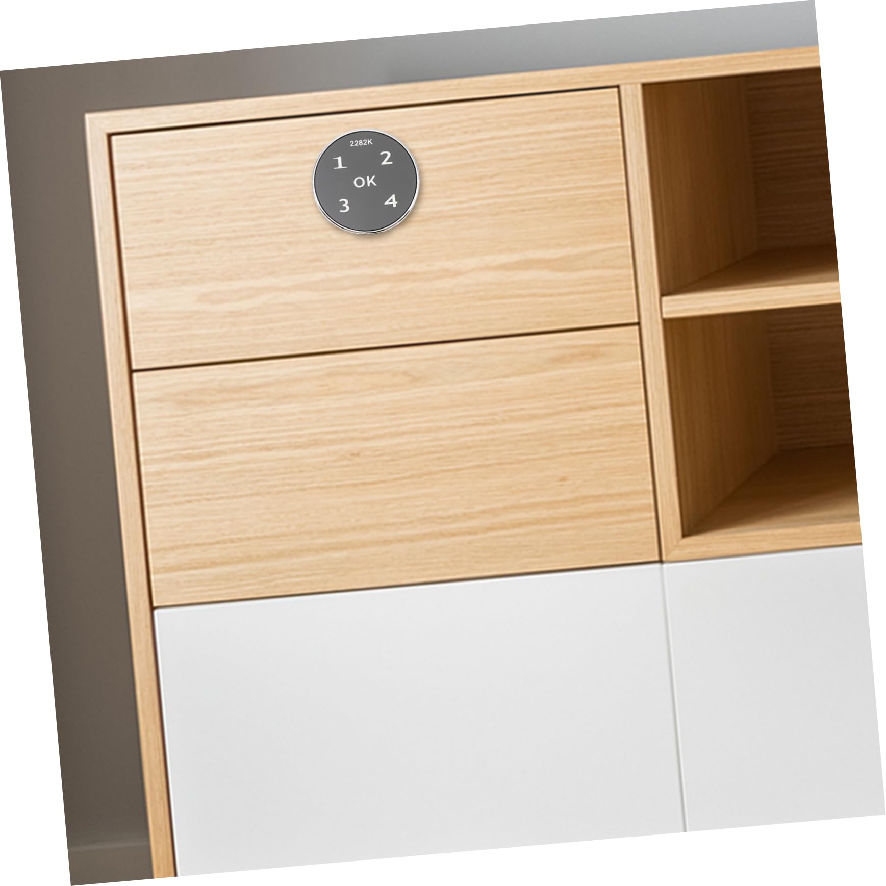 Mikikit 2stücke Elektronisches Passwortschloss Für Schranktüren Touchscreen Digital Lock Mit Einzigartigem Design Passend Für Verschiedene Möbel Sicher Und Langlebig Für Zuhause Und