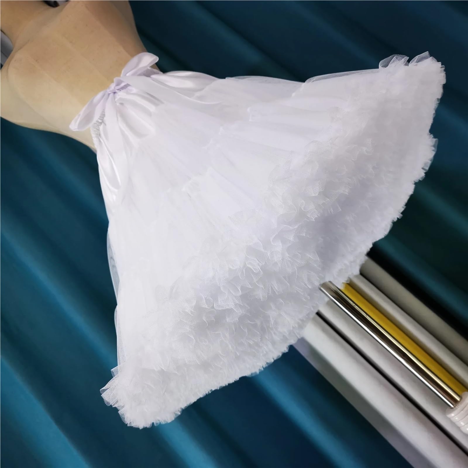 Sottogonna Bianca da Sposa, Crinolina Donna, Sottogonna for Feste, Lolita