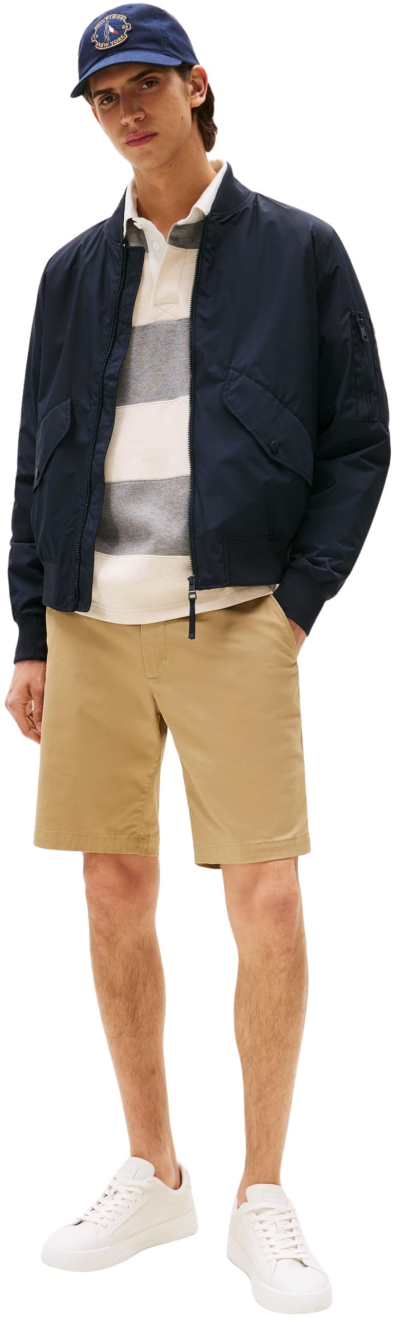 Tommy Hilfiger Herren Bomberjacke Packable mit Baseballkragen