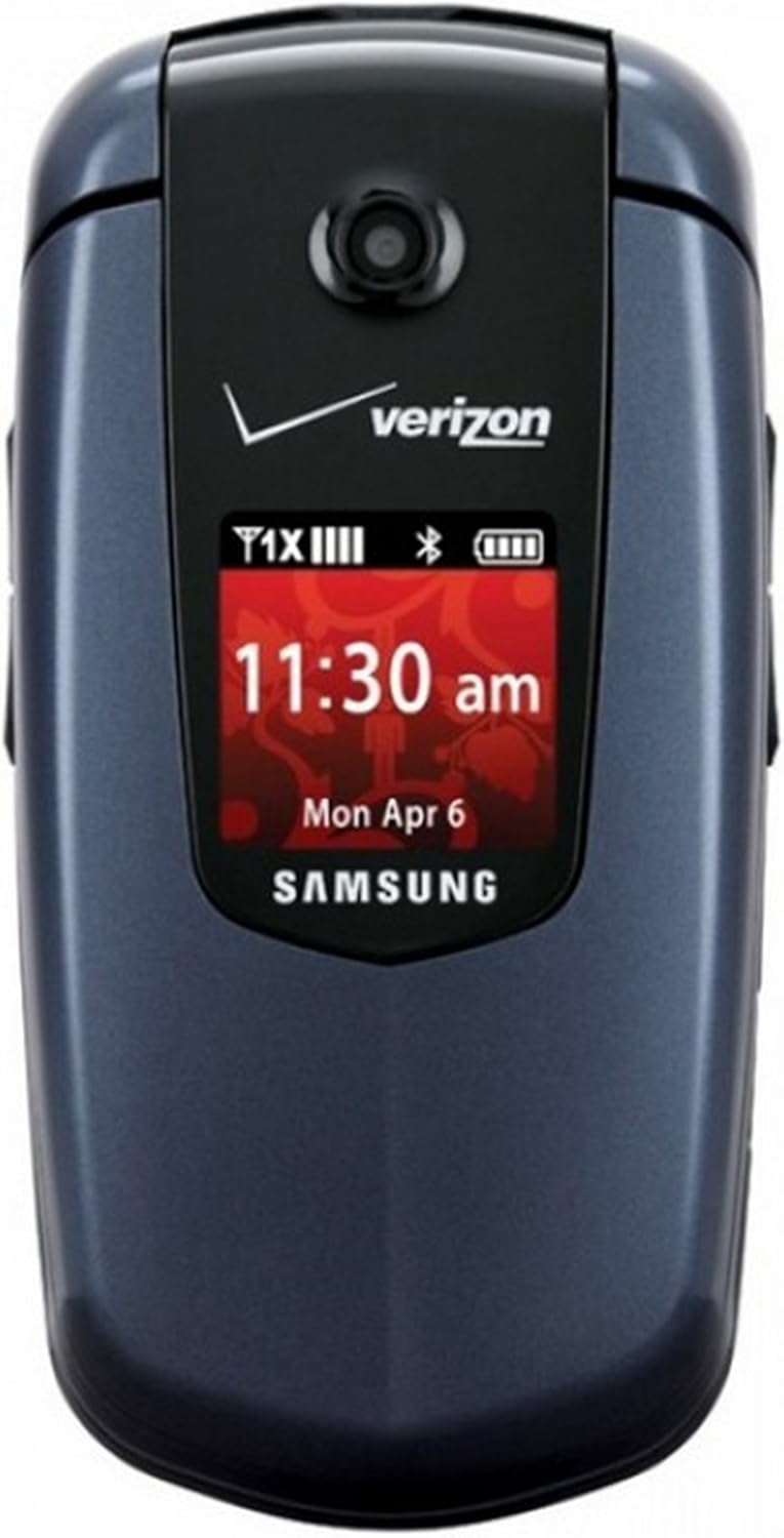 Amazon Com Verizon Or Pageplus Samsung Smooth U350 Great Condition Blue Cdma Cell Phone Cell Phones Accessories