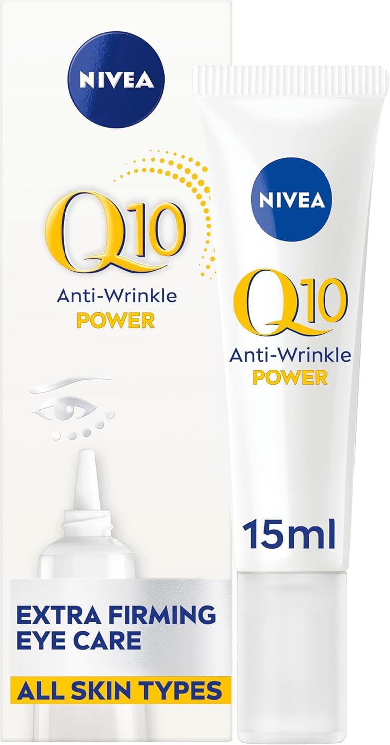 NIVEA Q10 POWER Anti-Wrinkle + Firming Eye Cream, 15mL | Anti-wrinkle eye cream with antioxidant Q10