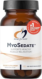 Designs for Health MyoSedate - Magnesium, Valerian Root, Passion Flower + Lemon Balm - Promotes Healthy Muscle Relaxation + Calm Support - Non-GMO Herb + Mineral Supplement (120 Capsules)