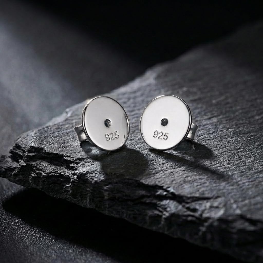 Ohrmutter Silber 925, 8 mm XL, für große Ohrlöcher und schwere Ohrstecker