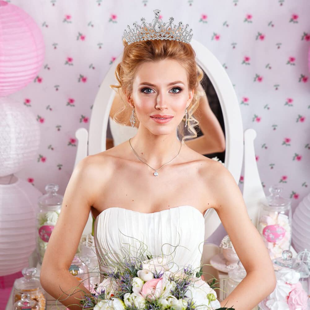 Corona Da Principessa Con Strass E Cristalli - Diadema Elegante Per Matrimonio, Compleanno, Ballo, Halloween, Regalo Per Donne E Ragazze (Oro)