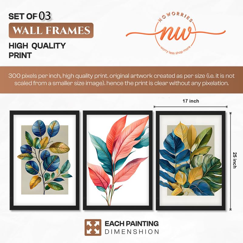 Image of NoWorries Modern Anime Wall Art Frame Paintings 300 GSM Premium Prints | Cool, Anime Character Print & Typography Frames | HD Quality Stylish Wall Paintings Home Decor for Living Room, Office & Bedroom | Wooden Finish Wall Art Frames (Set of-3) (BLACK, ART-14, 17X25INCHES)