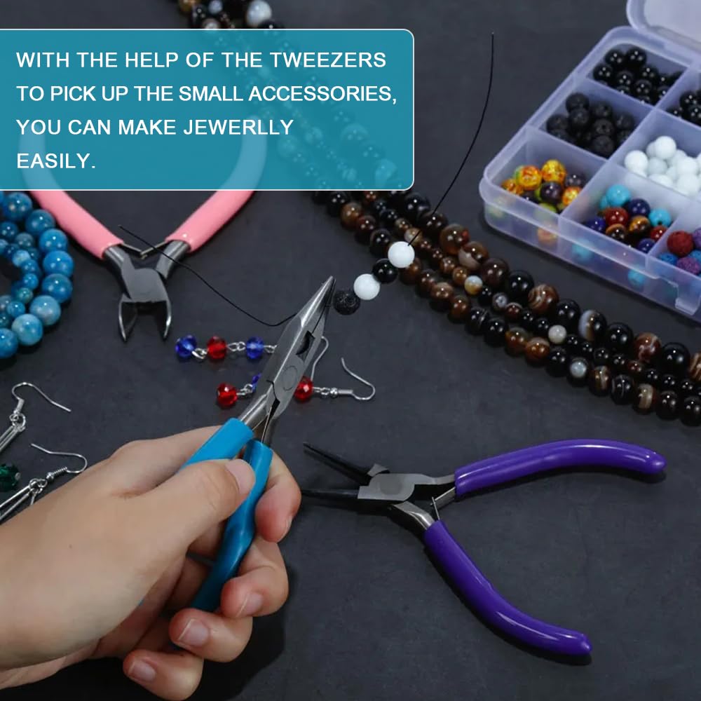 Mini Pinze Per Gioielli Fai Da Te Con Naso Rotondo Pratico Strumento In - Foto 7