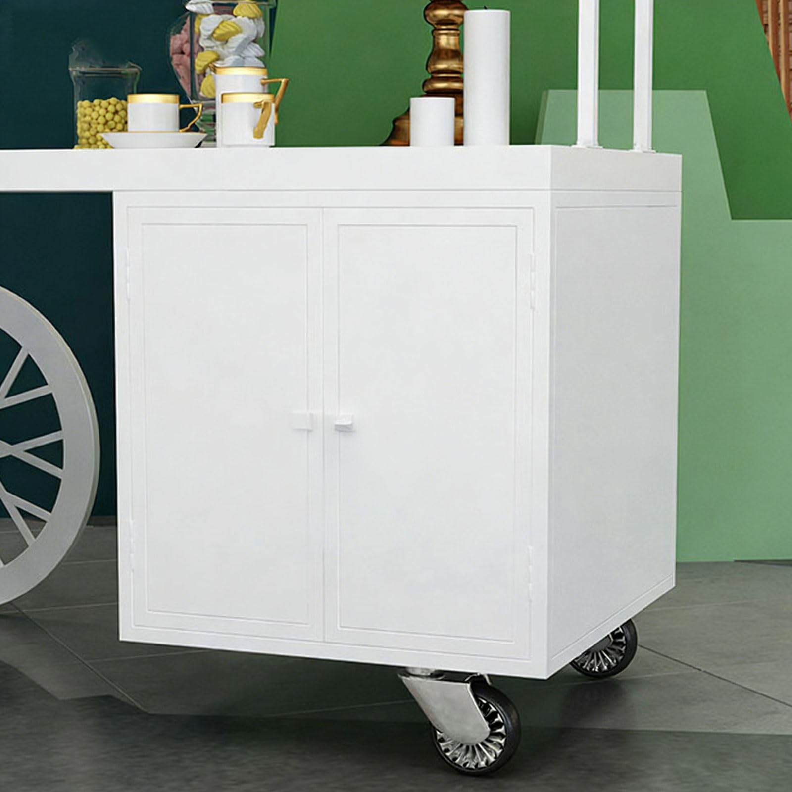Banco di mostra portatile della stalla di mercato con il baldacchino del parasole per il carrello all'aperto del fornitore, cibo di strada & gli eventi