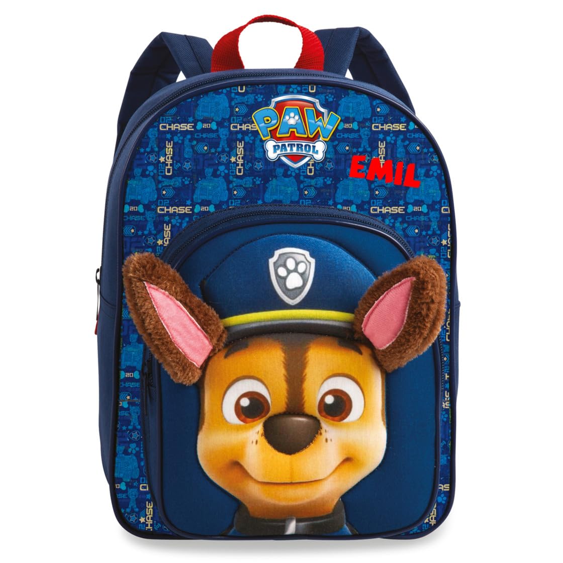 Sac à dos pour enfant Pat' Patrouille, chiens, garçons et filles, personnalisé, avec nom, sac à dos de loisirs, maternelle, crèche, avec oreilles en peluche 3D, 8 l