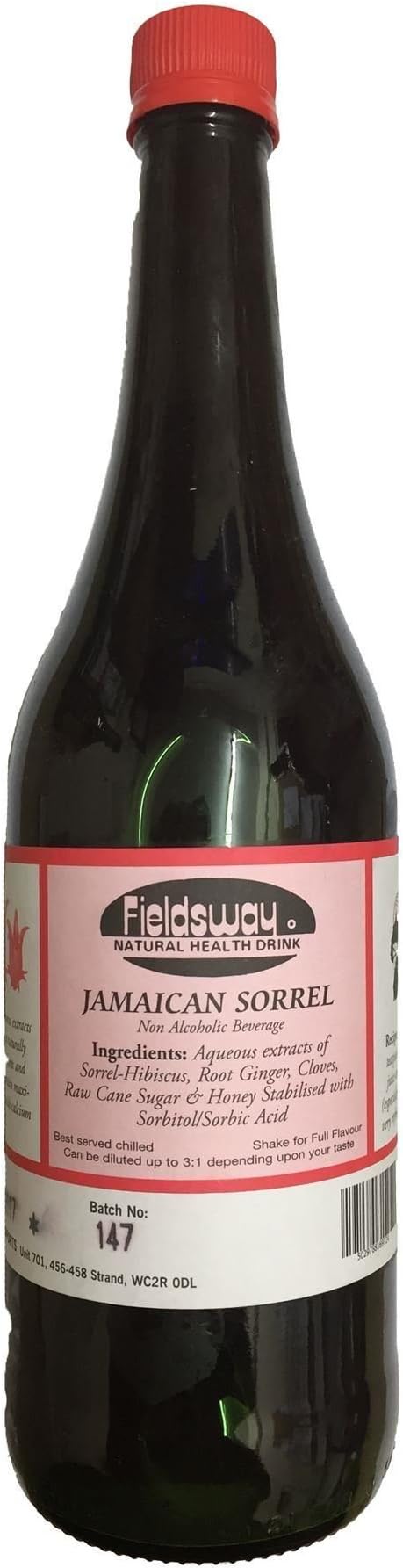 Fieldsway Jamaican Sorrel Drink 750ml (Pack of 3)