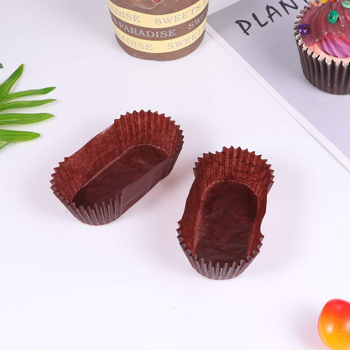 1000PCS Plateau en papier ovale en forme de bateau pour gâteaux, moules à gâteaux haute température, moules à, moules parfaits pour, muffins